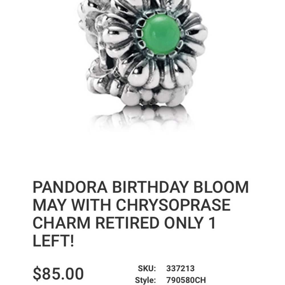 Pandora May birthday Bloom Charm